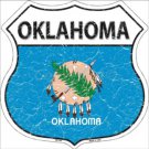 Oklahoma State Flag Highway Shield Aluminum Metal Sign