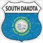 South Dakota State Flag Highway Shield Aluminum Metal Sign