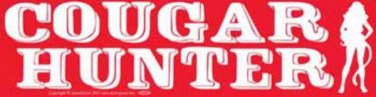 Cougar Hunter Bumper Sticker