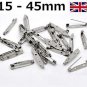 Brooch Bar Backs Safety Pins Catch Findings Silver Small Medium Large