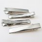 Small Medium Silver Crocodile Alligator Bow Blank Hair Clips