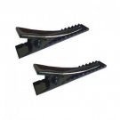 Black Crocodile Alligator Hair Clips Blank Bows Slides 4.5cm 45mm