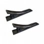 Black Crocodile Alligator Hair Clips Blank Bows Slides 4.5cm 45mm
