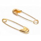 10 / 50 / 100 Small Tiny Gold Metal Steel Mini Safety Pins 2cm 20mm