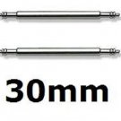 2 Stainless Steel Watch Strap Spring Bars 30mm Pins Lugs Links
