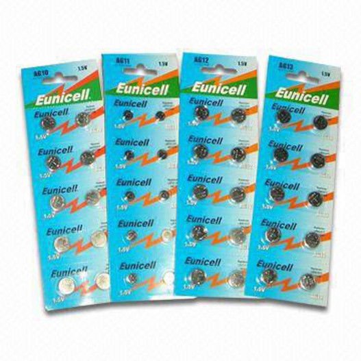 10 x 1.55V Button Coin Cell Battery Batteries AG12 AG12 LR43 V12GA