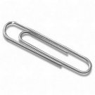 Standard Silver Metal Paper Clips Small Medium Large Steel fasteners