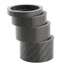 Carbon Fibre Handle Bar Headset Spacers Kit Set 1 1/8" 5mm 10mm 15mm 20mm