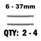 2 / 4 Stainless Steel Watch Strap Spring Bars Pins Links Lugs 6mm - 28mm