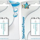2 x PP3 9V Battery Batteries Square Block Zinc Carbon MN1604 6F22 R22
