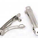 French Barrette Brooch Hair Clips Slides Silver Small Medium Large