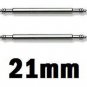 2 Stainless Steel Watch Strap Spring Bars 21mm Pins Lugs Links