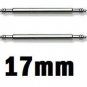 2 Stainless Steel Watch Strap Spring Bars 17mm Pins Lugs Links
