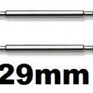 2 Stainless Steel Watch Strap Spring Bars 29mm Pins Lugs Links