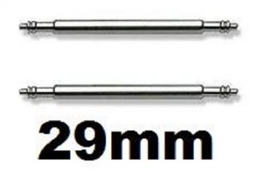 2 Stainless Steel Watch Strap Spring Bars 29mm Pins Lugs Links