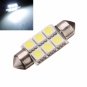24V White 6 SMD LED Car Interior Festoon Dome Light Bulbs Number Plate 40mm