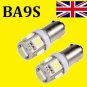 2 BA9S 5 SMD LED Car Interior Light Bulb12V Yellow 233 T4W 360 3893 NEW