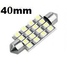 Bright White 16 SMD LED Car Interior Festoon Dome Light Bulbs 40mm 12844 DE440