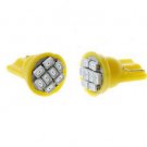 2 x Yellow Amber T10 8 SMD LED Turn Signal Side Indicator Light Bulbs W5W 501