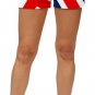 Loudmouth golf women MINI SHORTS UNION JACK Size 6 red white blue 2085