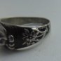 ring with a skull Alpine arrow silver 800 #17