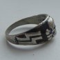 ring with a skull Alpine arrow silver 800 #17