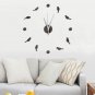 Modern DIY Bird Acrylic Mirror Wall Clock Stickers Home Decor (224084502)