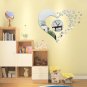 DIY Love Acrylic Mirror Wall Clock Stickers Home Decor (224083901)
