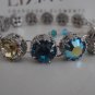 Swarovski Bracelet, SS39, Aquamarine Blue,  Art Deco, Filigree, Crystal, Tennis