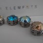 Swarovski Bracelet, SS39, Aquamarine Blue,  Art Deco, Filigree, Crystal, Tennis