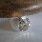 Silver Shade Fashion Swarovski 12mm Silver Adjustable Rivoli Ring Prong Setting
