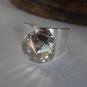 Silver Shade Fashion Swarovski 12mm Silver Adjustable Rivoli Ring Prong Setting