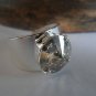 Silver Shade Fashion Swarovski 12mm Silver Adjustable Rivoli Ring Prong Setting