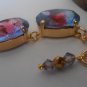 RARE Ruby/Sapphire Blend Art Deco Oval Crystal Choker Anna Wintour Necklace