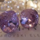 Provence Lavender, 12mm, Swarovski Cushion Cut , Post Earrings, Stud Earrings