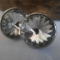 Swarovski Clear Crystal Earrings, Rivoli Post Stud Earrings in Silver Setting