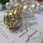 Vitrail Medium Swarovski Crystal Art Deco Filigree Golden Post Stud Earrings