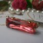 Padparadsca Swarovski  Baguette 14/20 Gold Filled Chain Pendant Necklace