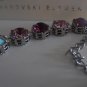 Amethyst Multicolors, Swarovski Art Deco Filigree, Anna Wintour, Choker Necklace