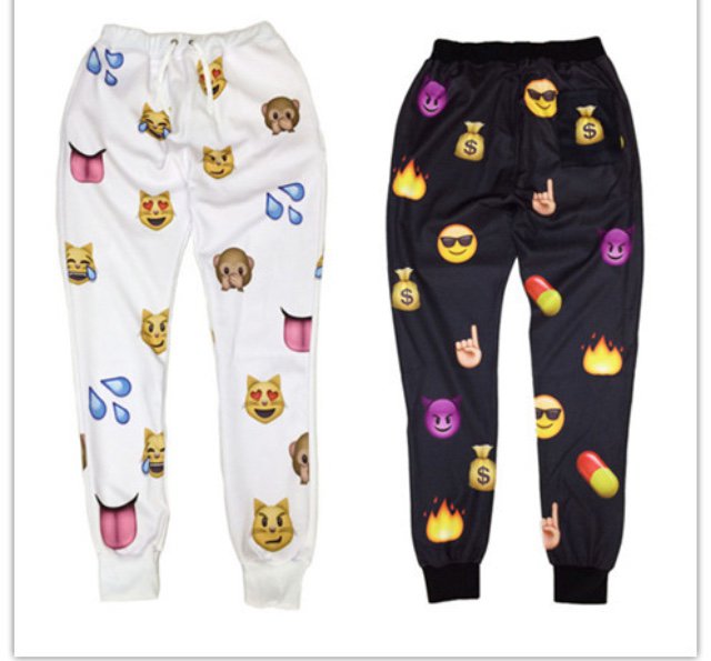 emoji jogger pants