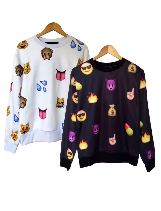 New Emoji Crewneck Sweater * ORDER ONE SIZE LARGER*