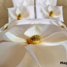 Magnolia, Luxury King Bedding Duvet Covet Set Modern Linens Dolce Mela DM402K