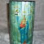 Beautiful Glass Maddona (Virgin Mary)Tile Hurricane Candle Holder