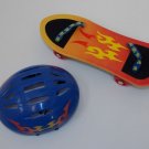 Build A Bear Workshop Boys Flame Skateboard Blue Helmet Set Toy For Bears Dragon