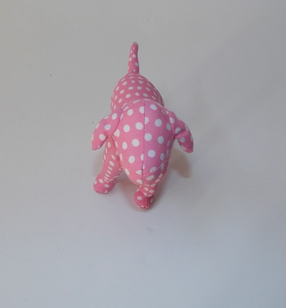 polka dot stuffed dog