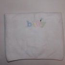 Carters White Plush Baby Blanket Lovey Bee Security Boys Girls Micro Fleece VGUC