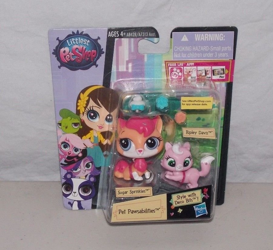 Littlest Pet Shop Pawsabilities Sugar Sprinkles Ripley Davis Cat Kitten