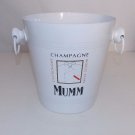 Mumm Champagne Ice Bucket Gastronomy World Stars White France Chiller