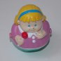 Playskool Weeble Wobble Blonde Girl Lollipop Figure 2000