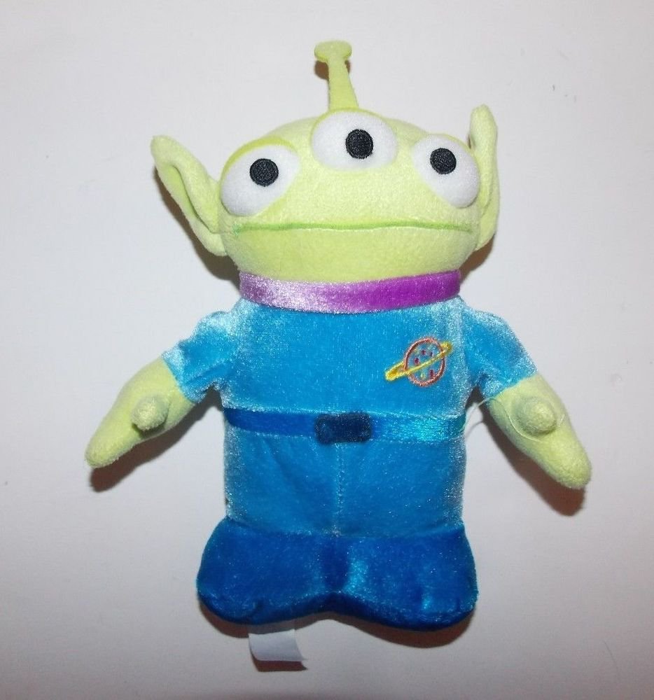 Disney Store Toy Story Alien Mini Bean Bag Plush Stuffed Animal 7"